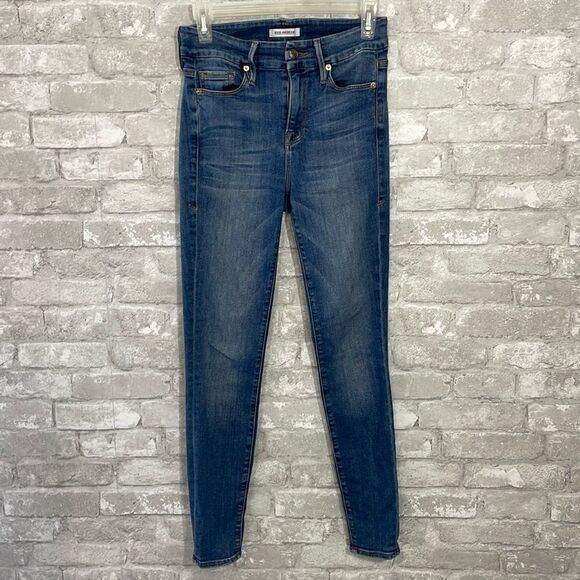 Good American Good Leg Ripped Pocket Skinny Jeans - Picture 2 of 8